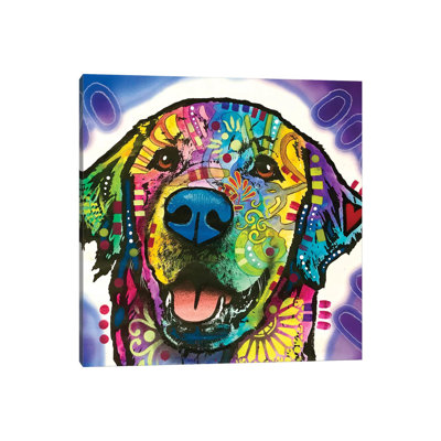 Heartfelt Retriever par Dean Russo - Toile tendue avec châssis sur toile tendue