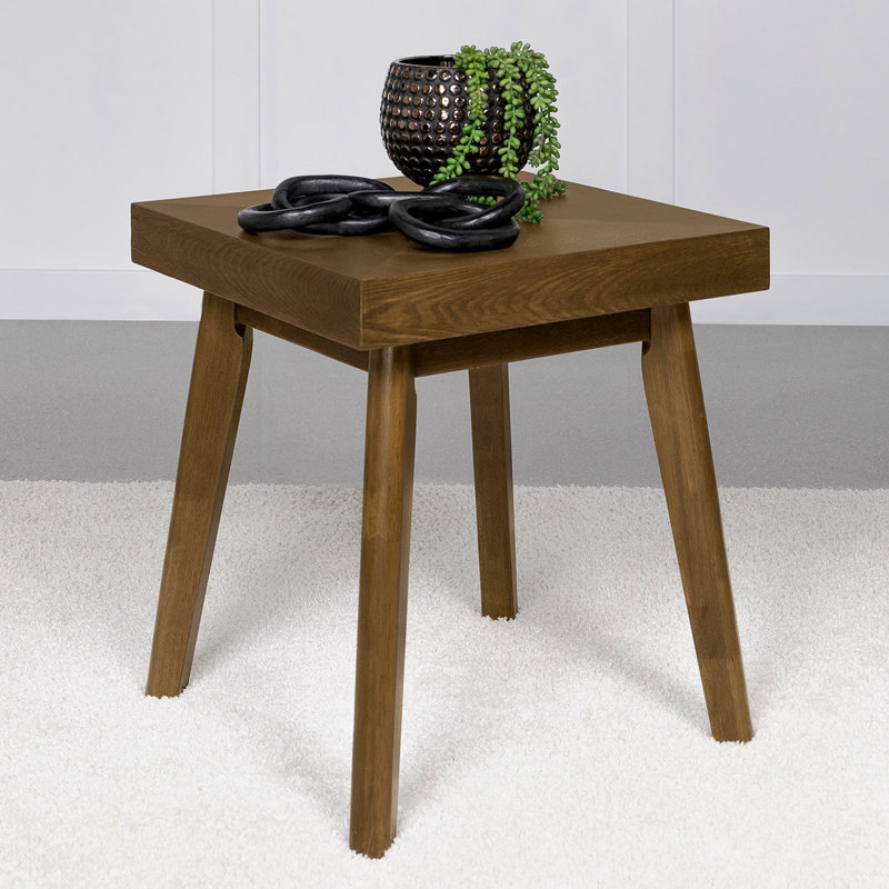 Square Wood Side Table