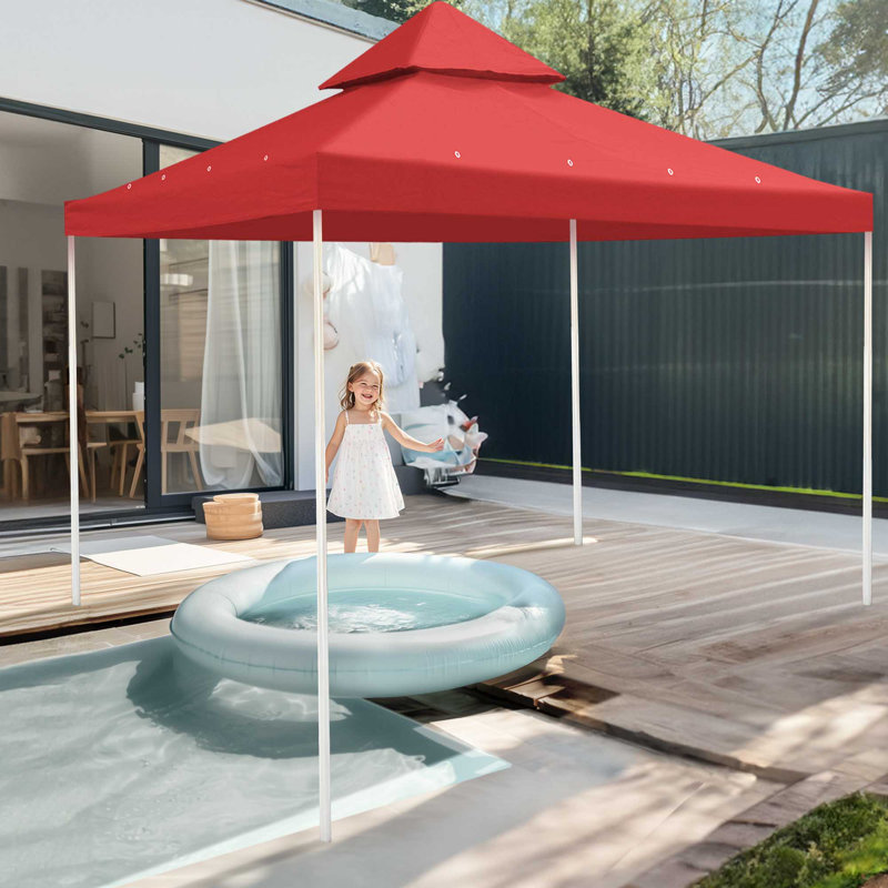 Toile de remplacement pour abri de jardin pour abri de jardin à 2 niveaux Crescent TJSG081, Rouge
