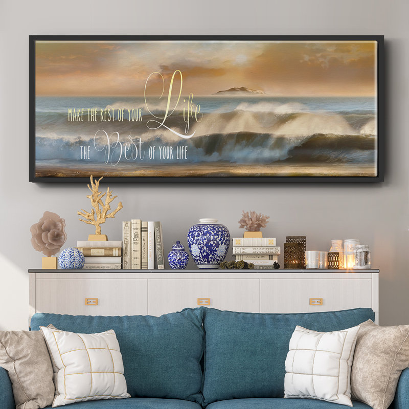 Best of Your Life - toile encadrée, H 20 po x l 50 po