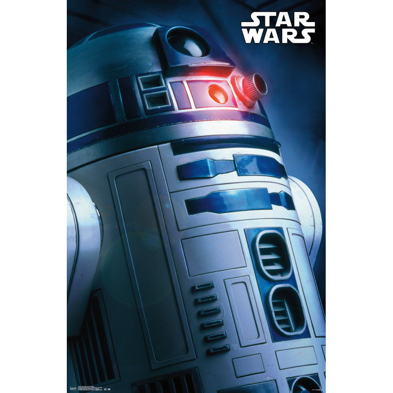« star guerres »-impression sur papier du profil r2-d2