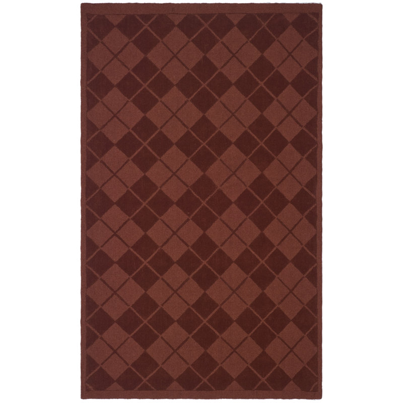 Argyle Martha Stewart Hand Tufted Wool Pile Geometric Rug, Rectangle 4' x 6'