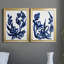 «Indigo Brush Blooms I», reproduction encadrée de qualité supérieure - prête à être accrochée-47904482-47904486