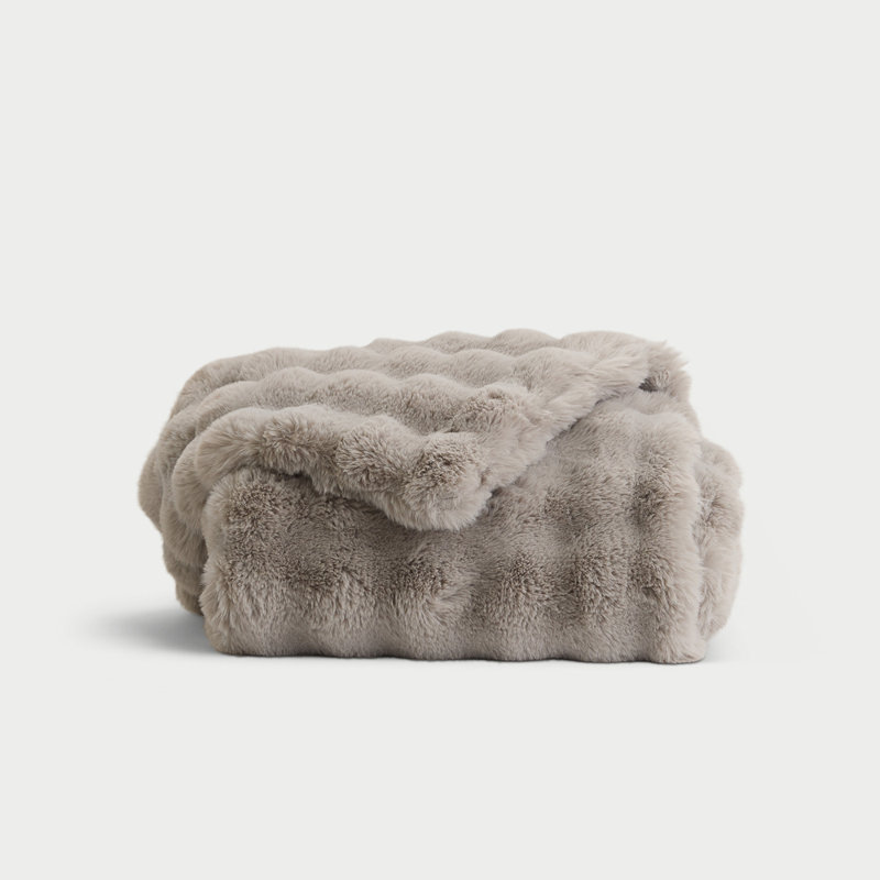 Bubble Cuddle Blanket, Light Gray