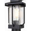 Lampadaire d'extérieur noir Aleza 7 pouces