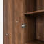 Dosseret de rangement de bureau avec porte, tiroirs et espace de rangement ouvert, 100 cm (L) x 175 cm (H)