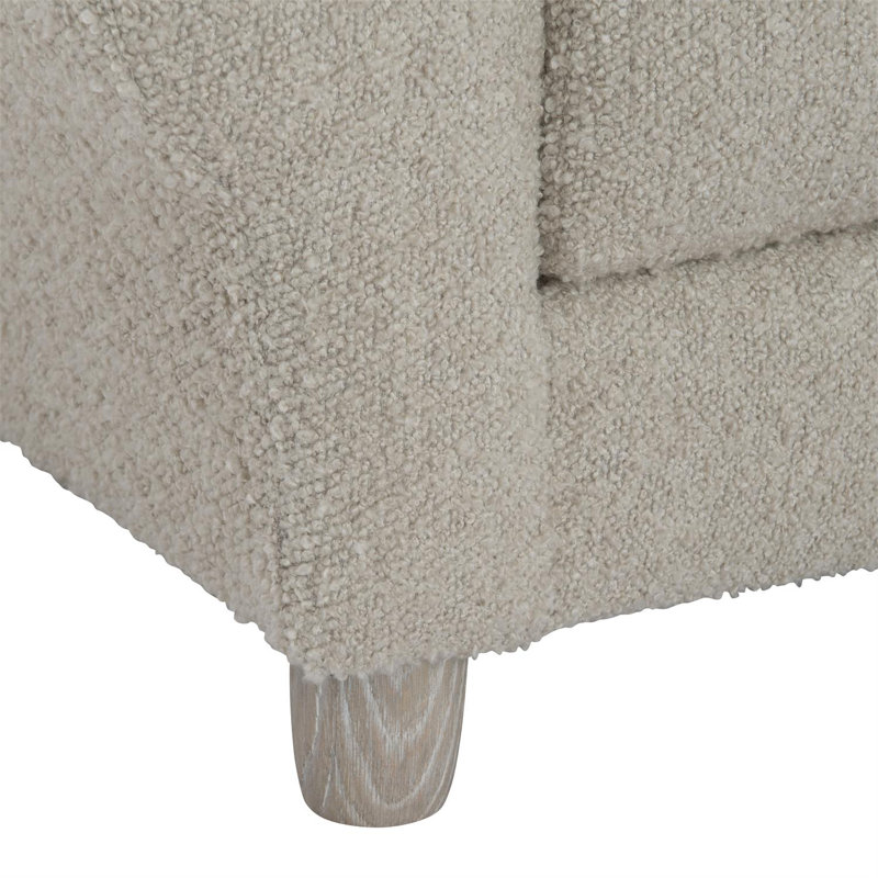 Peyton 91" Round Arm Sofa, White/Cream/Grey Boucle 1125-021