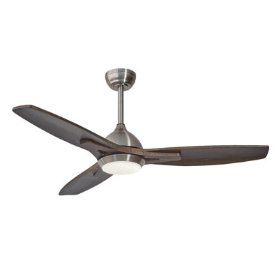 52" Ceiling Fan with Lights Quiet DC Motor  Ceiling Fans 6 Speed Levels,Reversible Ceiling Fan, for Patio Living Room, Bedroom
