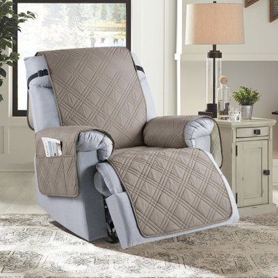 Recliner Chair Cover, 100% Waterproof Slipcover For Recliner Chair With Pocket, Non Slip Washable Cover For Kids, Dogs