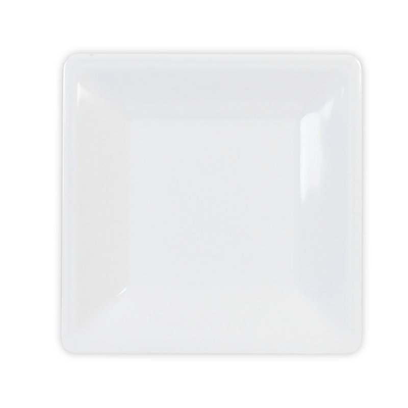 Plateau en mélamine carré Passion, H 0,43 po x l 4 po x P 4 po, Blanc