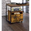 Bob Weathered Oak & Black Finish File Cabinet