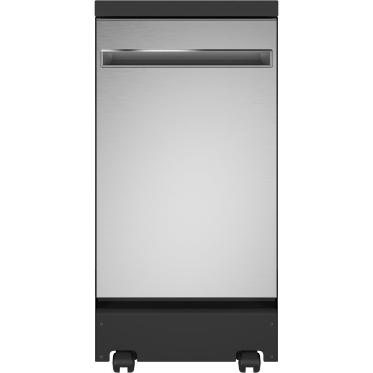 18" 52 dBA Smart Portable Full Console Dishwasher with Sanitize Cycle