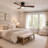 Epoch 52" DC Motor Ceiling Fan with Dimmable LED Light, Solid Wood Blades, App Control, Wall Switch & Handheld Remote-120464021-120464023