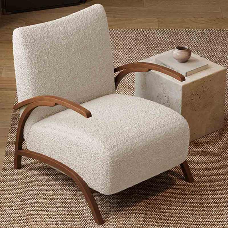 Fauteuil de loisirs français French Vintage, Blanc