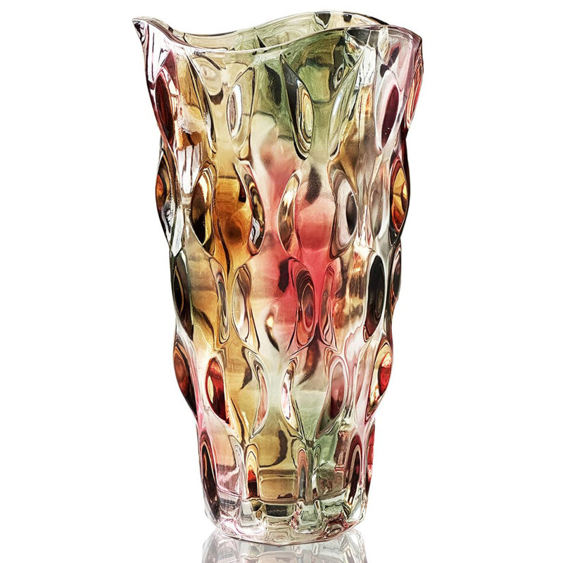 Glass Table Vase, Pink