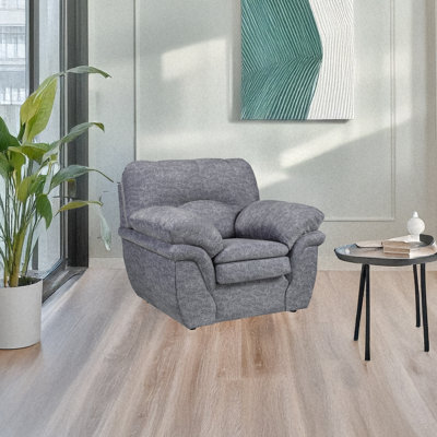 Chaise en tissu Beedle, gris