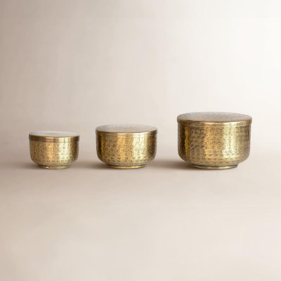 Anela 4'' Aluminum Decorative Urns & Jars