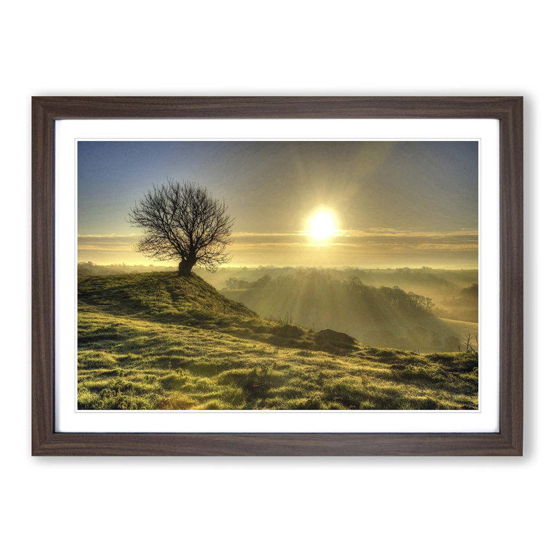 Single Picture Frame Print, Walnut