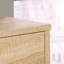 Commode 4 tiroirs, finition brune