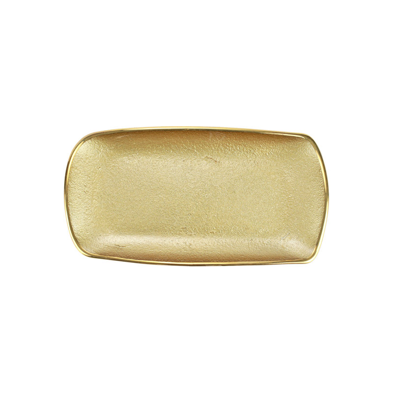 Metallic Handmade Tray, Gold