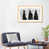 Toile avec cadre en bois beige n'est pas disponible