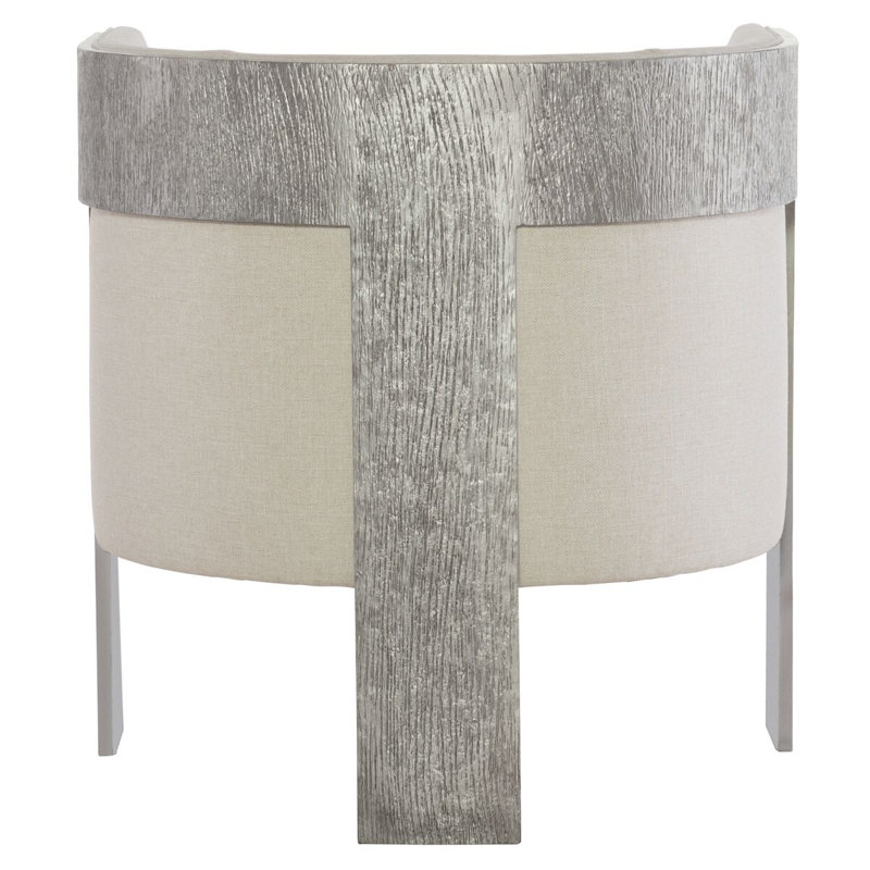 Cosway 28" Wide Barrel Chair, Cream Chenille 1345-002