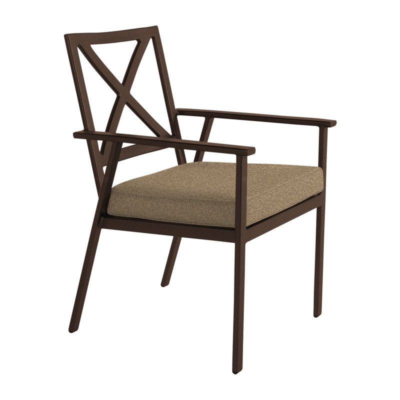 Marin Outdoor Dining Armchair, Copper Creek, Harris Stone