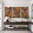 Abstract Botanical "Bohemian Orange Brown Floral Artwork, Unique Vintage Classy Living Room Wall Pictures, Framed Canvas Giclée Print 3 Pieces Wall Art" 16"x24"x3 pcs, 24"x36"x3 pcs, 20"x60"x3 pcs-90890081-90890082-119385107