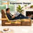 Armless Bean Bag Chair & Lounger Fireside Chair, Mid Century Foam Chair-24041543