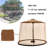 Mosquito Net Screen for Patio Umbrella with Zipper Door - Keep Out Insects Mesh