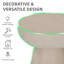 Table d'appoint 24 "en faux marbre avec piédestal pour le balcon du salon, blanc-986996475-986996479