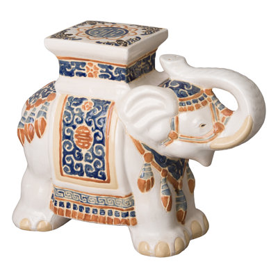 Kress Elephant Garden Stool by World Menagerie