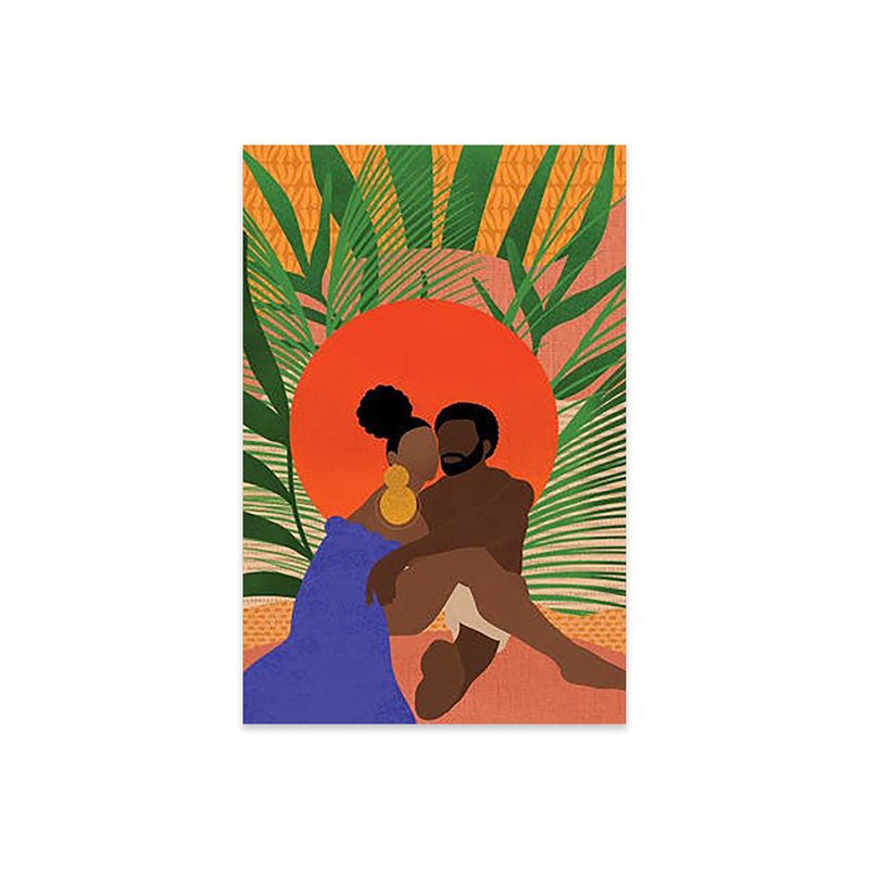 «Black Couple» par Sagmoon Paper Co. - impression non encadrée, H 24 po x l 16 po x P 0,25 po