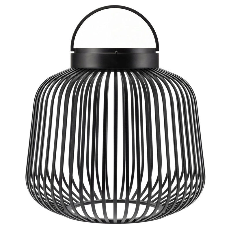 LITO Mobile Rechargeable LED Lantern - Large, 11.81" H x 10.63" W x 10.63" D, Black