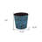 11" Blue Recycled Plastic Indoor Outdoor Round Pot Planter