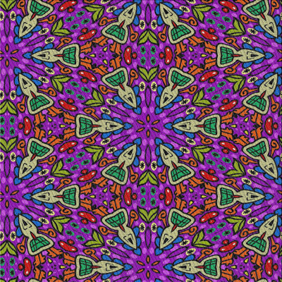 Violet/rouge/vert Tapis décoratif