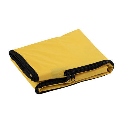 Restaurantware-JANITOR CART BAG ONLY: Clean Tek Professional 18 Gallon Janitorial Bag, 1 Heavy-Duty Receptacle With Zipper - Janitor Cart Sold Separately, Durable, Yellow Plastic Replacement