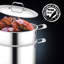 NutriChef 8 Quarts Stainless Steel Stock Pot