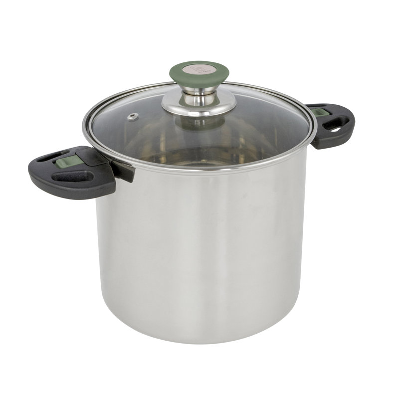 Bo-Camp 4.3L Non-Stick Stainless Steel Stock Pot
