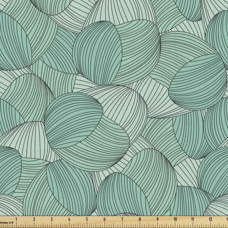 Cherylyn Monochromatic Modern Curly Motif Doodle Multi-Purpose Fabric