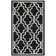 Tapis noir en laine fait à la main Cannen
