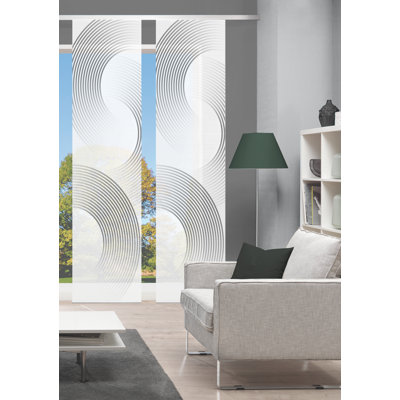 Semi Sheer Sliding Panel Pair