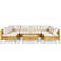 Patio 7-Piece PE Wicker Sectional Conversation Set