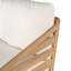Ensemble de conversation d'extérieur 2 pièces en bois d'acacia avec coussins Vincent