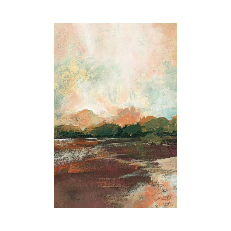 «Farm View» par Dan Hobday, reproduction d'art sur toile tendue, H 40 po x l 26 po x P 1,5 po
