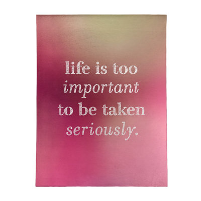 Quotes Chenille Indoor Rug