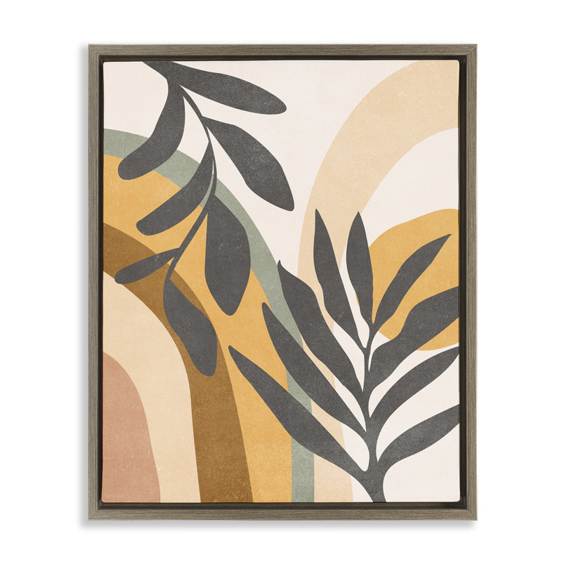 Art mural rétro sur toile Floater, Cadre flottant orme Montalcino, H 21 po x l 17 po