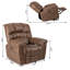 Faux Leather Heated Massage Chair