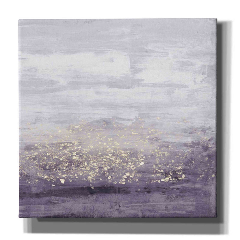 «Amethyst Glitter I» par Jennifer Goldberger, reproduction d'art sur toile tendue, H 37 po x l 37 po x P 1,5 po