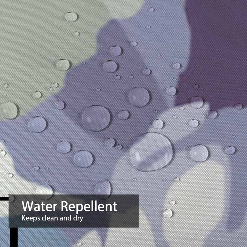 Rideau de douche à 12 crochets Blue Roses, L 72 po x l 84 po